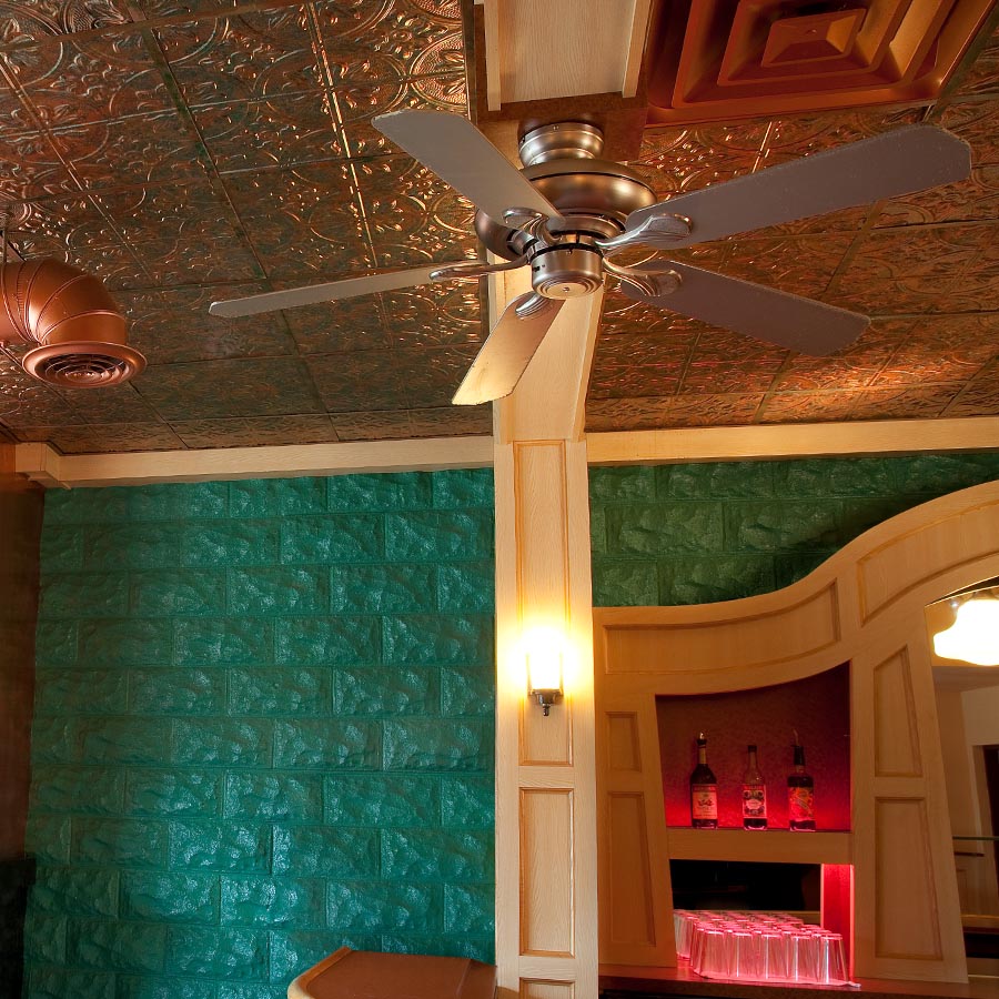 Traditional 2 ceiling in Copper Fantasy
