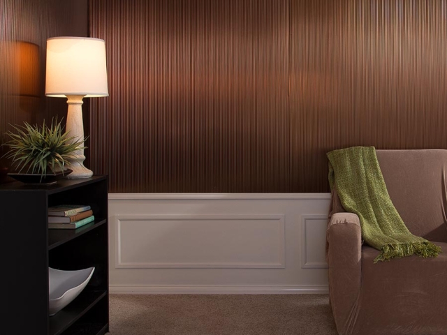 Rib wall panel in Oil-Rubbed Bronze